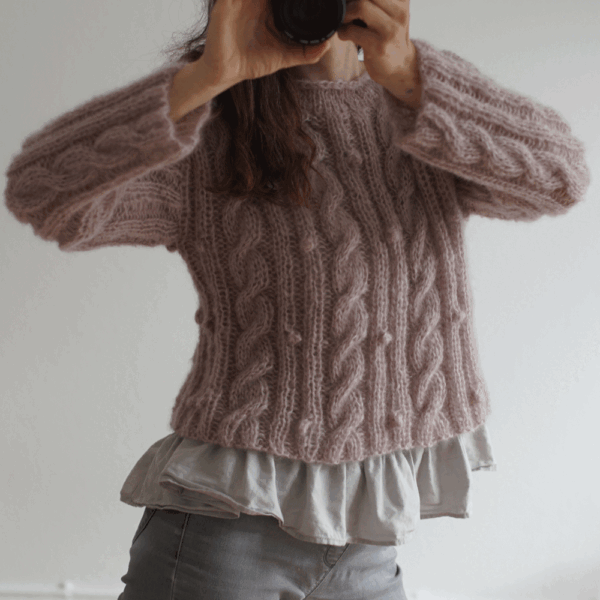 Garnpakke - Kort mohairsweater