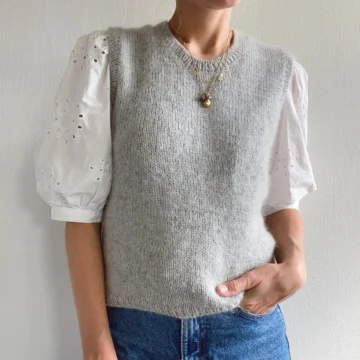 Stockholm Slipover av PetiteKnit - Garnpakke i Tvinni og Silk Mohair