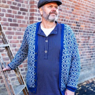 Solbergkofta - Garnpakke (modell B, alternativ 2 blå)