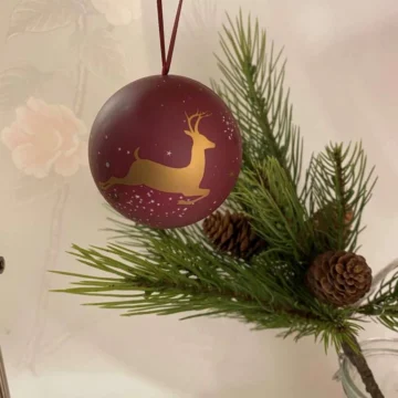 Sara Miller julekule reinsdyr tin