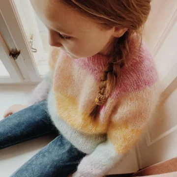 Madeleine Sweater X Mohair Junior av Mille Fryd - Oppskrift