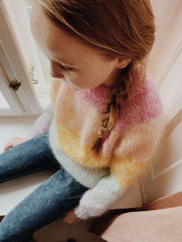 Madeleine Sweater X Mohair Junior av Mille Fryd - Oppskrift