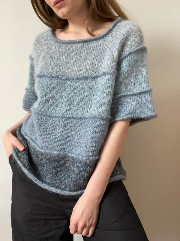 AegyoKnit Pado Tee Isager Palet Silk Mohair